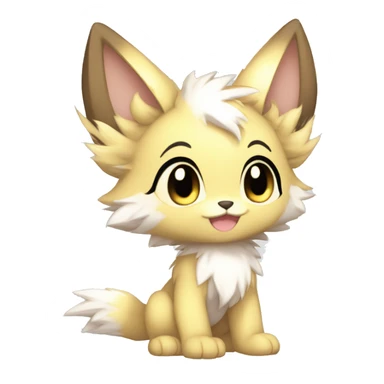 shiny anthro sparkle-furry fur-sona chibi Fakémon-hybrid full body sticker