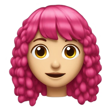 Cerise frange sticker