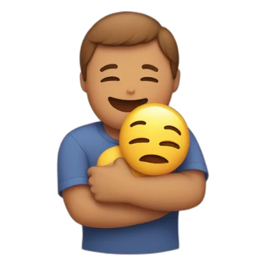 hugging face sticker