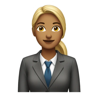 Business administration student female sticker