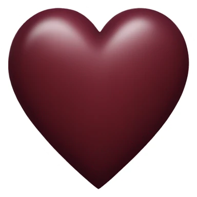 Maroon heart sticker