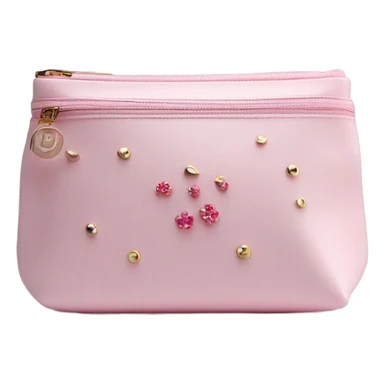 pink aesthetic cosmetic bag sticker
