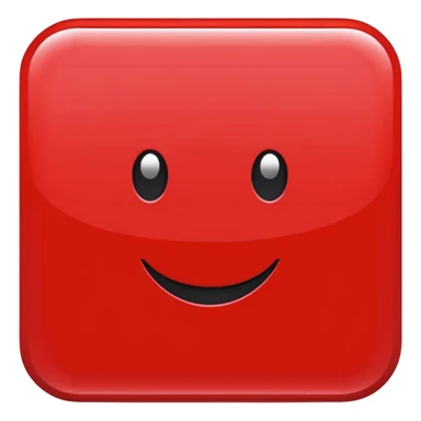 크기 80*80px의 red color rectangular sticker