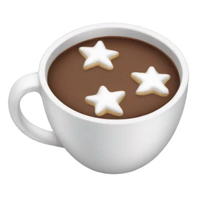 A winter cup of hot chocolate. sticker