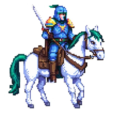 Fierce war lord on horseback sticker