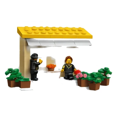 a lego scene sticker