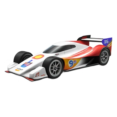 racecar side view sticker