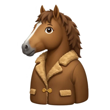 Horse wearing a hidden  sticker