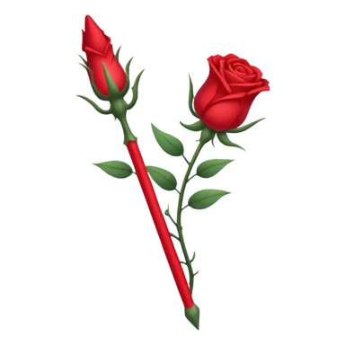 trident entouré de roses (fleurs) sticker