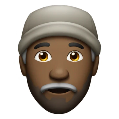 homeless man with cigarette in mouth sticker