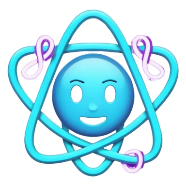 futuristic minimalistic emoji icon, glowing letters "SANG" made of three neon lines merging together, representing Storm, Atom and NoizeGames, neon purple (#8B5CF6) and cyan (#00E0FF) glow, dark tech background, unity and energy vibe, 1:1 aspect ratio sticker