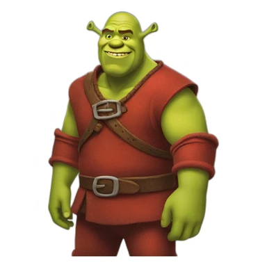 red-shrek sticker