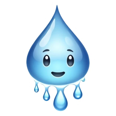 Water droplets dripping  sticker