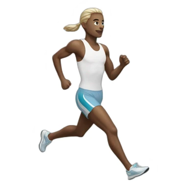 white runner sticker