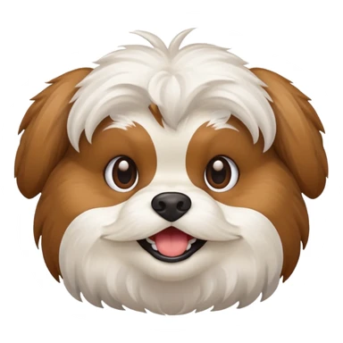 Shitzu smiling sticker