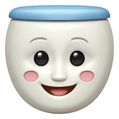 A 🚽 with a face 😀 sticker