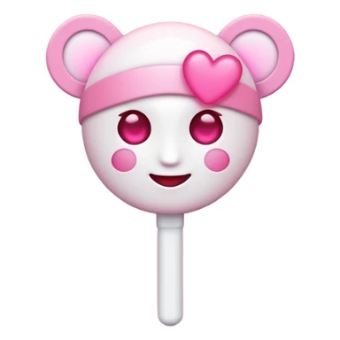 a fan emoji with heart eyes holding light stick sticker