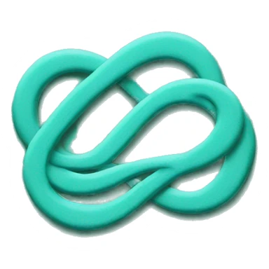 Turquoise infinity sign sticker