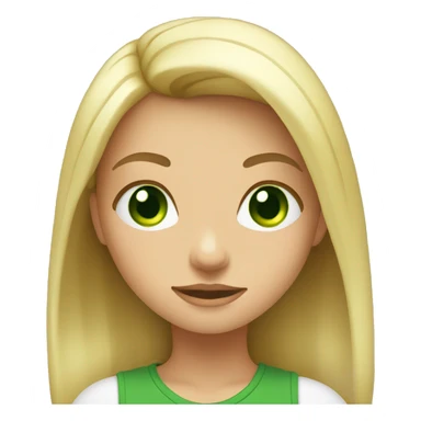 blonde girl with green eyes doing squats  sticker