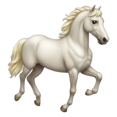Cheval qui saute sticker