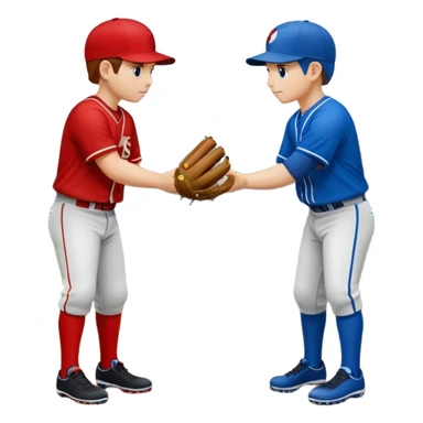 quiero dos equipos enemigos de baseball  sticker