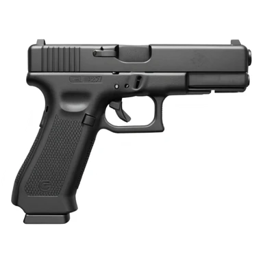 Glock 17 with an extended magazine sticker