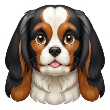Chienne King charles sticker