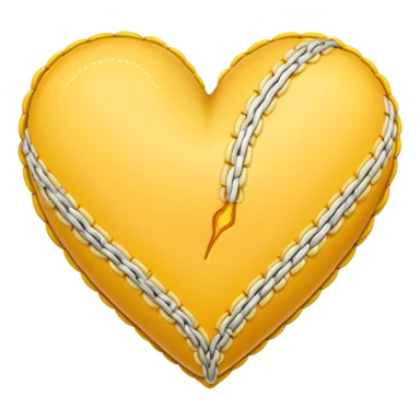 this emoji ❤️‍🩹 but cream yellow sticker