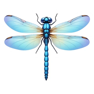 cute dragonfly emoji, soft pastel colors, simple and friendly style sticker