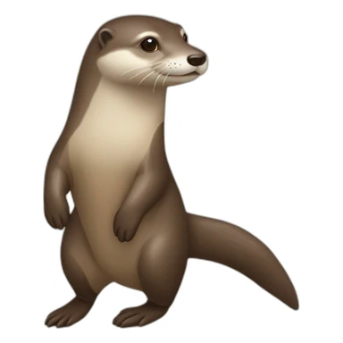Loutre sur cheval sticker