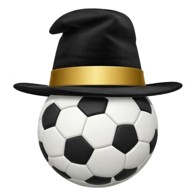 magician's hat soccer ball sticker