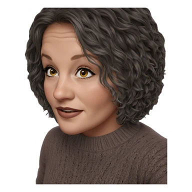 girl in cozy sweater sticker