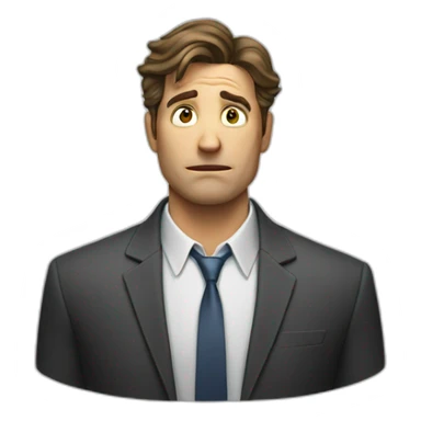 desperate white collar sticker