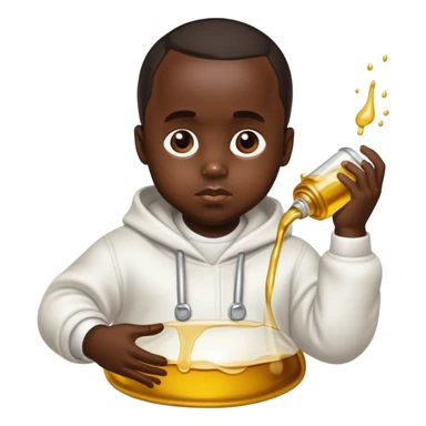 P Diddy with oil for baby sticker