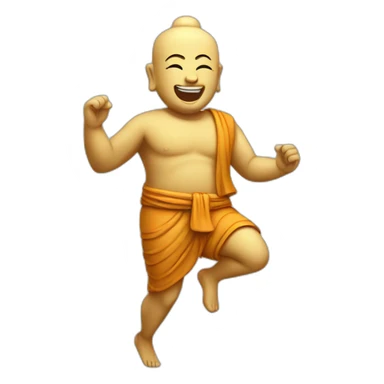 running-buddah sticker