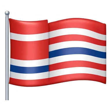 Flag of the Netherlands with red white and blue horizontal stripes sticker