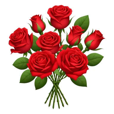 Un bouquet de rose rouge sticker