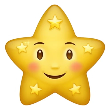 A star emoji smiling softly and eyes closed sticker