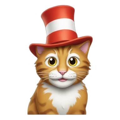 the cat in the hat sticker