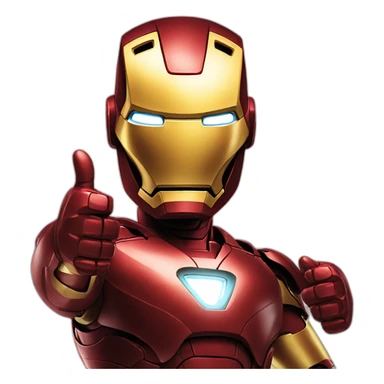 Ironman thumbs up sticker