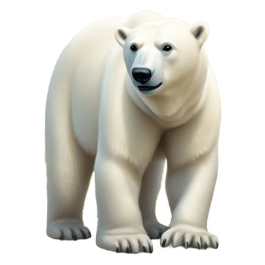 polar bear in the desert sticker