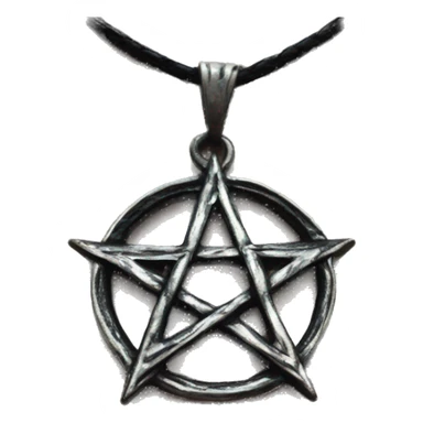 pentagram necklace sticker