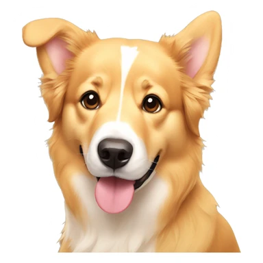 golden retriever mixed corgi sticker