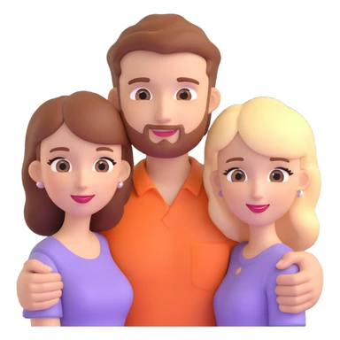 couple posing, close up pose, living room background sticker