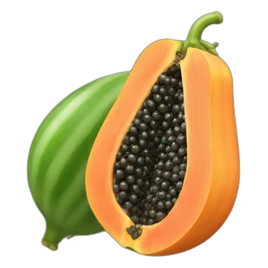 papaya fruit sticker