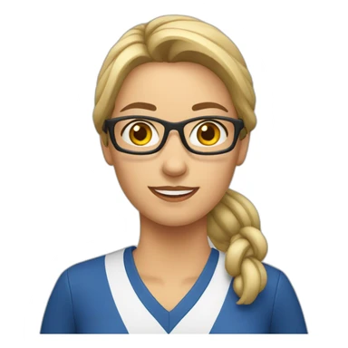 PE teacher female sticker