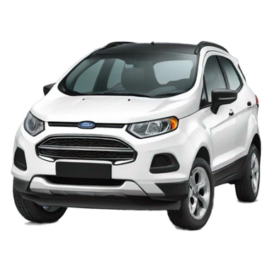 White ford eco sport sticker