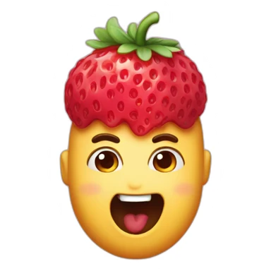 fraise personifié sucre daddy sticker