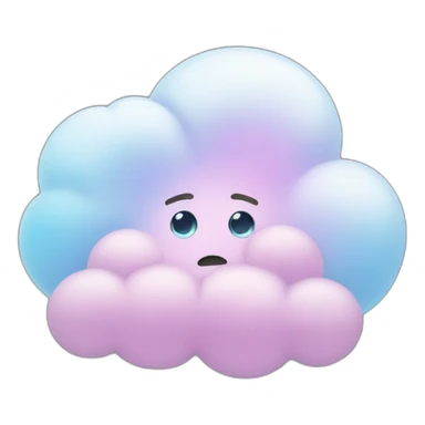 Cloud that look like cotton candy sticker