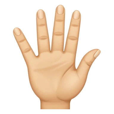 light skin fingers cross with thumb out sticker